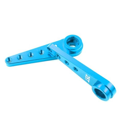 6PCS Aluminum 25T Servo Horn 37mm for Futaba Savox Power(Blue) | 25 Teeth Extension Steering Arm Server,Compatible with Futaba Savox Power HD HSP MG995 MG996 Servos,CNC Machining - color: 6pcs Blue