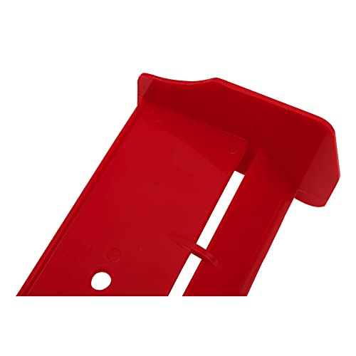 RC Force Rear Spoiler High-Down Force Body Wing Tail & Metal Rear Wing Buttons Gasket Compatible with HPI HSP Redcat 1/10 RC Off Road Short Truck Buggy Car Truck (Red)