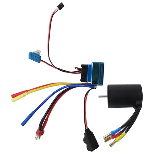 Upgraded Brushless Motor ESC Combo Set 3900KV 120A for 1:8 1:10 1:12 Scale RC Vehicles