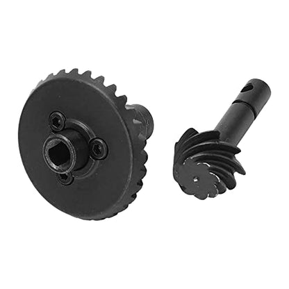 Heavy Duty Bevel Helical Overdrive Gear RC Car Bevel Gear 8T 24T/27T/30T/33T AR44 for 1/10 RC Rock Crawler Axial SCX10 II Axle Portal Spare Parts (33T 8T) - size: 33T 8T