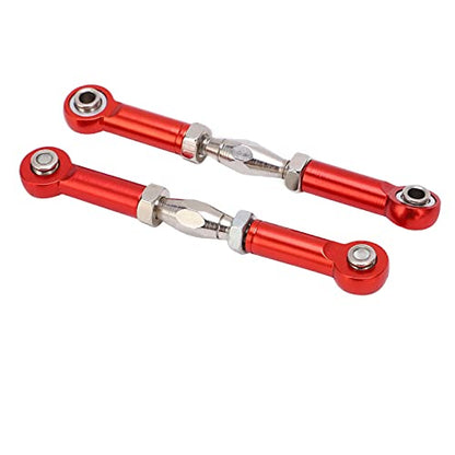 Front Sway Bar Kit with 2.7 inch Aluminum Alloy Arms High Tensile Strength Front Anti Roll Bar Suspension Stabilizer for 1 7 Remote Control Cars Lightweight Sturdy RC (Red) - color: Red