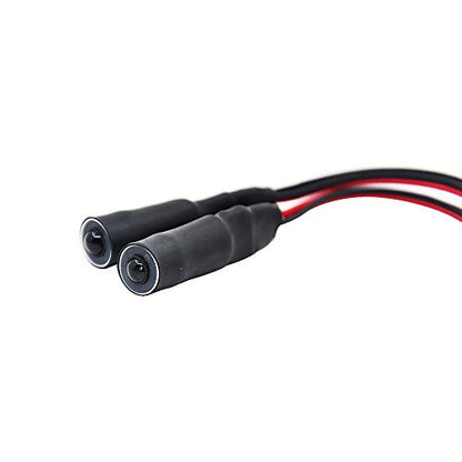 QUE-T 10mm 2 LEDs Angel Eyes & Demon Eyes LED Headlight/Back Light for 1:10 RC Model Crawler Cars(Full White, 10mm) - color: Full White, size: 10MM