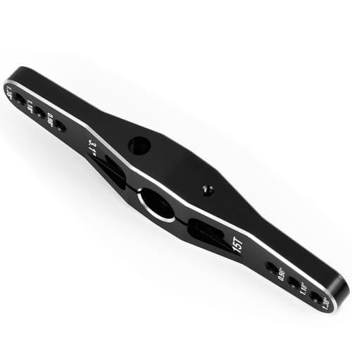 RC 15T Aluminum Metal Servo Horn Double Arm Steering Arms Black for 1/5 Scales RC Servo Repair Parts Accessories, Universal 15T Servo Arm Horn