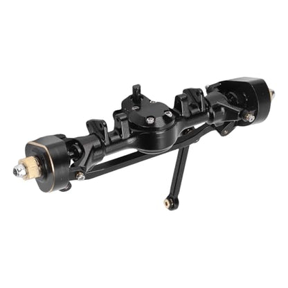 GOWENIC RC Front Axle Assembly for Axial SCX24 1/24 RC Car, Aluminum Brass Front Portal Axle Shaft Upgrade for Crawler
