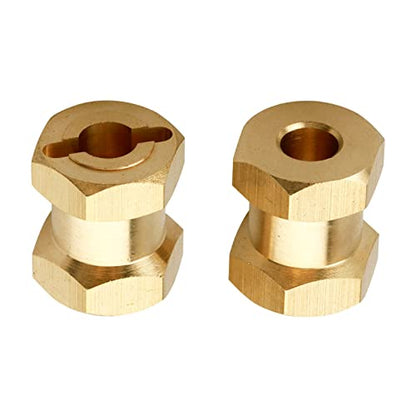 Brass 12mm Wheel Spacer Wheel Hubs Extension Drive Adapter for Axial SCX10 & SCX10 II 1/10 RC Crawler (15mm) - size: 15mm