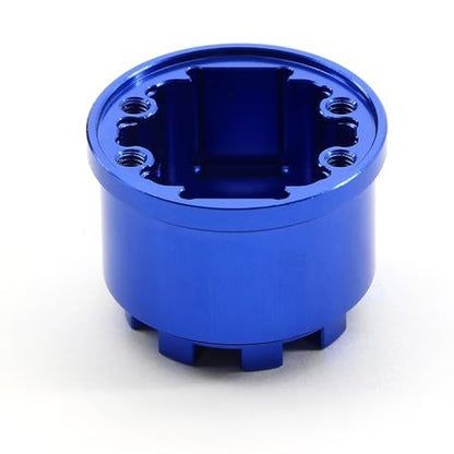 Aluminum Differential Locker Shell Diff Lock Cover RC Replacement Upgraded Parts for 1/10 TRAXXAS Summit RC Car, Blue - color: Blue Diff Shell
