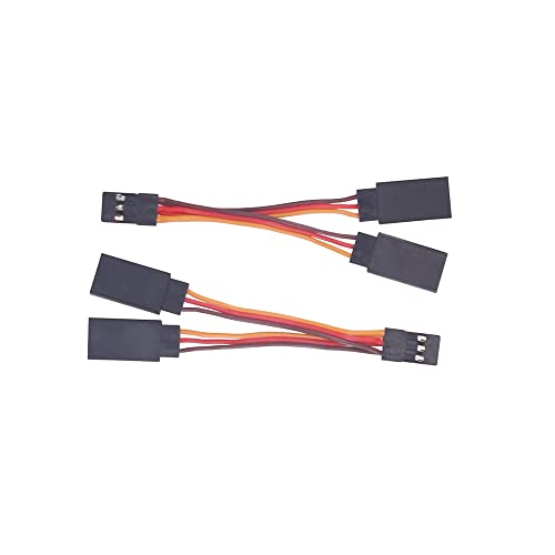 6pcs Servo Y Cable 1 to 2 Y Leads Male to Female Extension Lead Wire for RC Airplane Model(C171-6)