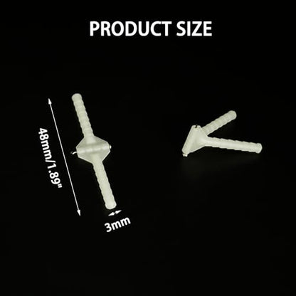 10PCS RC Airplane Plastic Needle Hinge Pin Hinge for RC Plane Helicopter Aircraft DIY Model Plane Fix Wing Parts Foam Model Plane Replacement (3x48mm) - style: 3x48mm