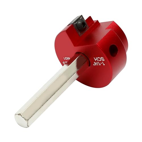 HFS(R) 4 Pcs PVC Pipe Reamer Tool, 3/4",1",1-1/2",2" - Fits 1/2" Drill, PVC Fitting Saver & Plastic Pipe Fitsting Reamer Socket Saver Plumbing Tool for Schedule 40 Plastic Pipes - size: 3/4",1",1-1/2",2"
