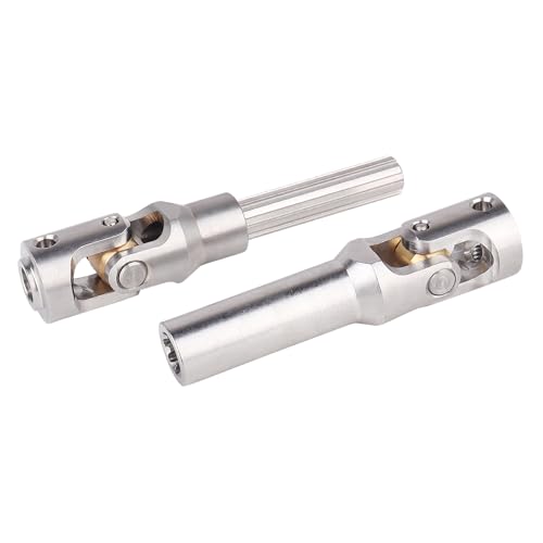 2pcs Hobbyfire 1/10 RC Crawler Drive Shafts Stainless Steel Universal Joint Driveshaft for Axial SCX10 II III Traxxas TRX4 Redcat Gen8 Gen7 Element Upgrades Parts(81-105mm) - style: 81-105mm
