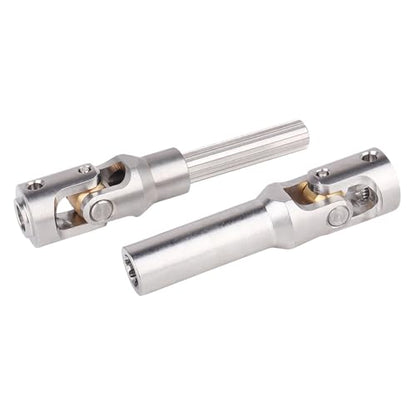 2pcs Hobbyfire 1/10 RC Crawler Drive Shafts Stainless Steel Universal Joint Driveshaft for Axial SCX10 II III Traxxas TRX4 Redcat Gen8 Gen7 Element Upgrades Parts(81-105mm) - style: 81-105mm