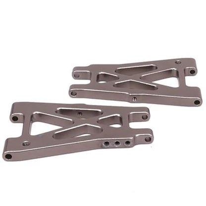 RC Swing Arm Part for Kyosho for Optima 4Wd 1/10 2PCS Aluminum Rear Lower Suspension Arm Upright Set Rc Model Car for Buggy Off-Road Repair Parts(Titanium) - color: Titanium