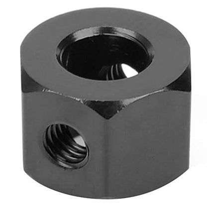 GOWENIC Aluminum Alloy RC Extension Adapter, Hub Combiner Coupler for 5mm to 12mm WPL D12 RC Truck, Wheel Hub Adapter for Car Upgrades (Black) - color: Black