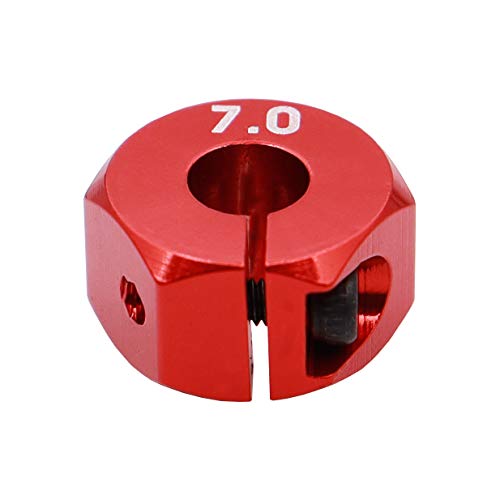 4PCS Aluminum 12mm hex hubs adapters 7mm Thickness Compatible with 1:10 HSP HPI Redcat traxxas RC Buggy Slash 4wd etc(Red)