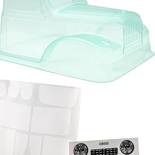 Qianly Transparent Clear Body Shell, RC Clear Body for 1/10 Model Car Truck Vehicles