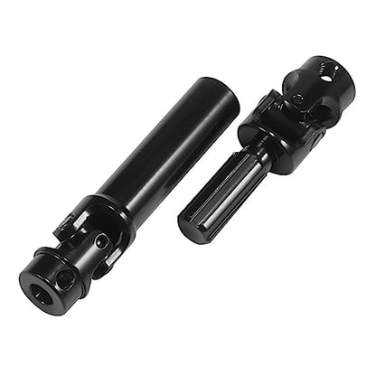 TRX4M Drive Shaft Steel Front Rear Center Shaft for TRX4-M Defender Bronco 1/18 RC Crawler Upgrade Parts 2PCS (Black)