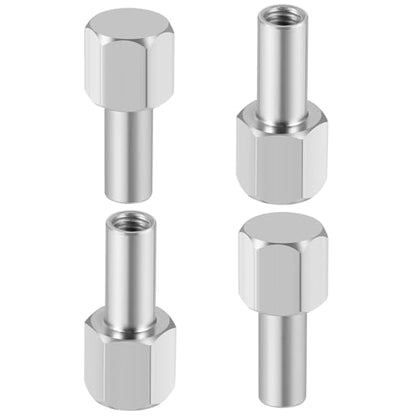 MOHERO Metal Center Nuts for 1/10 RC Crawler Car SCX10 Wraith 12mm Wheel Hub Hex Drive Adaptor 15mm Extension (15mm) - color: 15mm