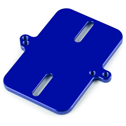 Electronic Mount Plate ESC Receiver Tray for Tra-xxas Mini Maxx | 4WD RTR Brushless Monster Truck 1/16 RC Car Upgrades Aluminum Blue - color: Blue