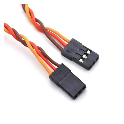 600mm 60cm 22awg JR 1pcs Silicone Wire Twisted Wire Servo Extensions Cable Leads For Rc Model Tracked Vehicle Truck Parts Upgrade Replacement Use RC Car Upgrade Part