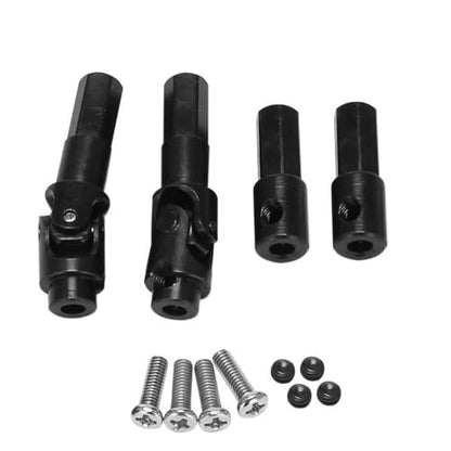 COMODO RC Crawler Axle Drive Shaft 1/10 Scale Metal Front and Rear Set Compatible with C14 C24 C34 B14 B24 B36 MN D90 MN99S