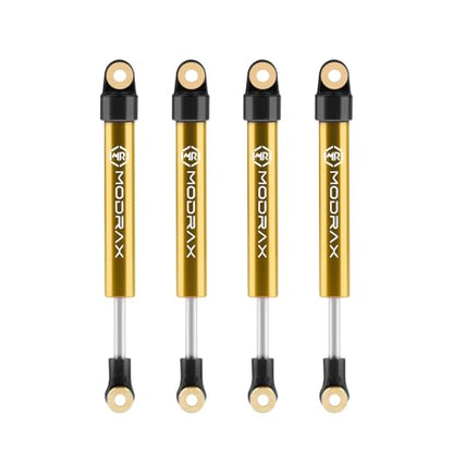 50mm Shock Adjustable Inner Spring for SCX24 AX24, Black Gold | Ultra-thin CNC Aluminum Micro Dampers, 4 Negative Pressure Modes, Wide-angle Ball Head - color: Black Gold