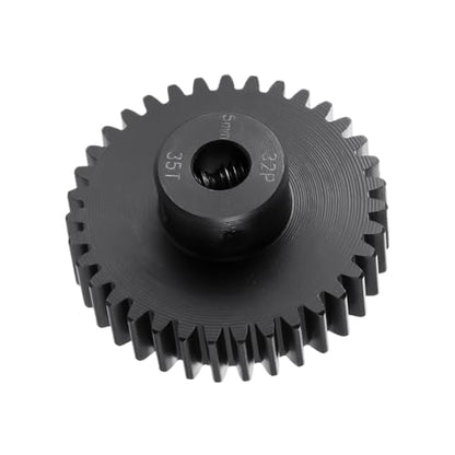 Steel 32P 5mm Pinion Gear 35T Motor Gears for 1/10 1/8 RC Car Parts - size: 35T
