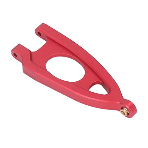 1 10 RC Front and Rear Suspension Arm Set Aluminum Alloy Upgrade Accessories for 1 10 Remote Control Car High Strength Metal Suspension Arms with Stable Performance (Red) - color: Red