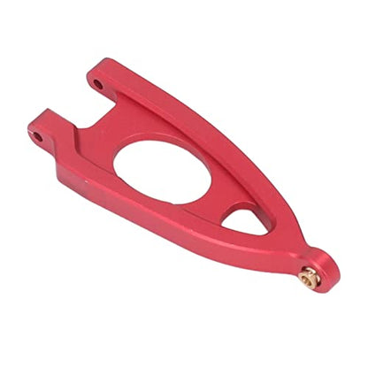 1 10 RC Front and Rear Suspension Arm Set Aluminum Alloy Upgrade Accessories for 1 10 Remote Control Car High Strength Metal Suspension Arms with Stable Performance (Red) - color: Red
