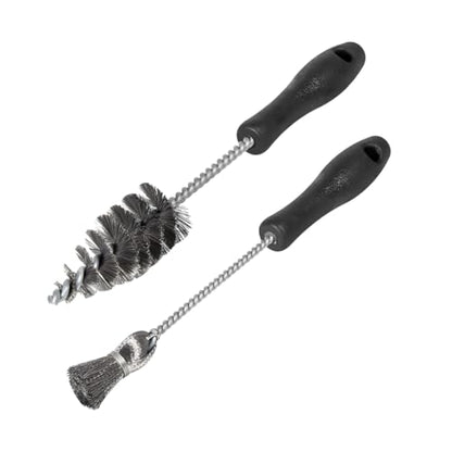 2PCS Injector Sleeve Cup Bore Seat Cleaning Brush Kit, Steel OEM# AP0084 AP0085 3252 Vehicle Fuel Brush with Handle, Auto Replacement Accessory, Compatible with T444E DT466 VT365