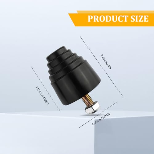 2PCS Suspension Bump Stop, Rear Leaf Spring Bumpers, Bump Stops Kit with Nuts, Universal Rubber Bump Stop Automotive Accessories for Most Cars Trucks Vans Shock Absorption and Cushioning