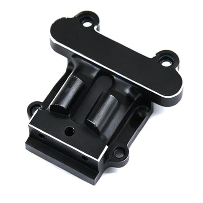 Aluminum Upgrade Parts Set for ARRMA 1/16 Mini Kraton 3S, Front/Rear Upper/Lower Arm, Gearbox Cover, Wing, Steering Link (Black Front Gearbox Cover) - color: Black Front Gearbox Cover