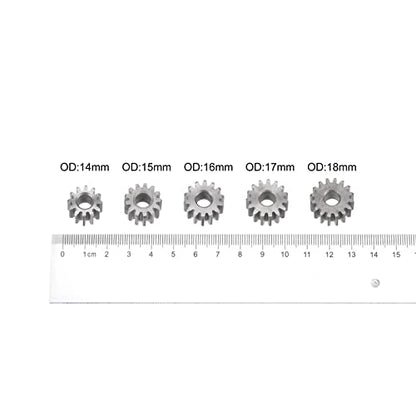 HARFINGTON Straight Spur Gear 6mm Bore 16T Mod-1 Hardened 45# Steel Spur Diff Differential Motor Gear RC Car Replacement Parts - style: 16T
