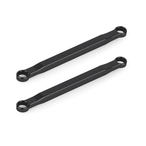 Aluminum High Clearance Chassis Links for 1/30 Axial SCX30 RC Crawler Car Upgrade Parts (Black) - color: Black