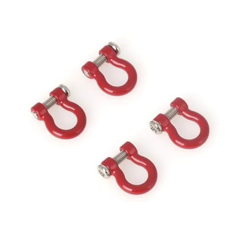 RC Cars Models Parts for TRX4 for TRX6 for SCX10 II III PRO Gen8 1/10 RC Crawler Car Aluminum Bumper Tow Shackle Set Upgrades Parts Accessories