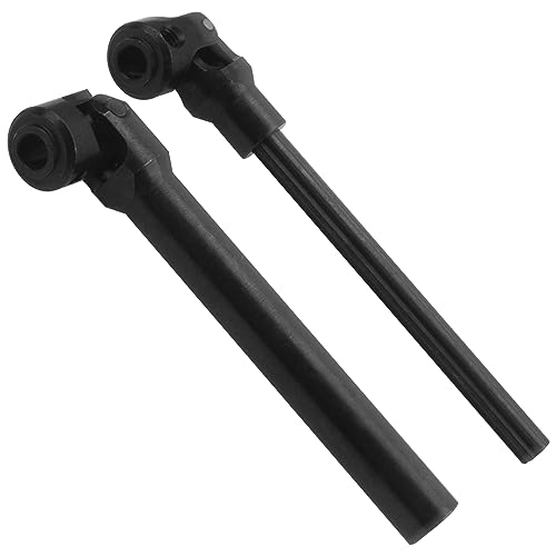 2Pcs Vgoohobby Universal Drive Shaft RC Crawler Driveshaft Compatible with Traxxas TRX4 Axial SCX10 AXI03007 Redcat Gen7 RC4WD D90 TF2 1/10 RC Crawler Car (Black,119-159mm)
