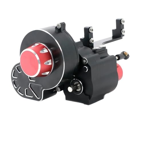 Metal 2 Speed Shiftable Transmission Gearbox Upgrade Parts Compatible with Compatible RC Crawler Cars II III 1/10