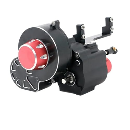 Metal 2 Speed Shiftable Transmission Gearbox Upgrade Parts Compatible with Compatible RC Crawler Cars II III 1/10