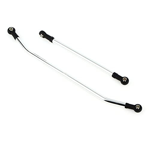 LCX Racing 1/10th RC Crawler Car Aluminum AR60 OCP Front Steering Link for Axial Wraith RR10 SMT10 AX10, Upgrades Parts Accessories (Silver) - color: Silver
