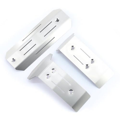 Stainless Steel Skid Plate Guard Upgrade Parts Compatible with 1/16 Mini-Maxx