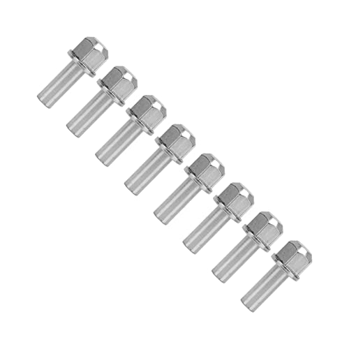 VBESTLIFE RC Hex Wheel Hub Nuts 8mm Stainless Steel 4Pcs Extension Adapters for 1 10th Scale RC Crawler Truck Off Road Axle Spacer for Rock Crawling Trail Hiking Bashing