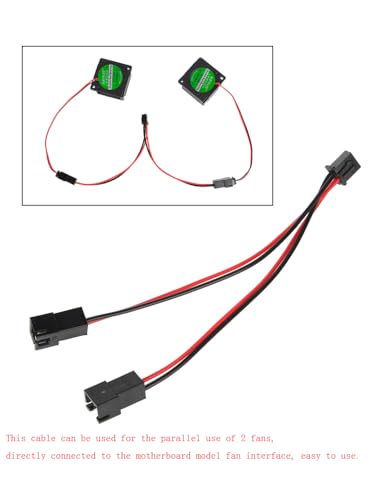 5Pcs 3D Printer Mainboard Y Splitter 1 to 2 Extension Connector Wires Cooling Fan XH2.54 Terminal Connector Cables