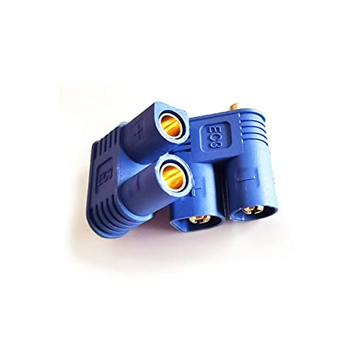 skrnrhrery Ec3 Connector ,5 Pairs Ec3 Plugs Suitable for Rc Esc Lipo Battery Equipment Motor 3.5mm Ec3 Banana Plug Battery Male and Female Plug High Current 100a Power Battery Can Be Welded