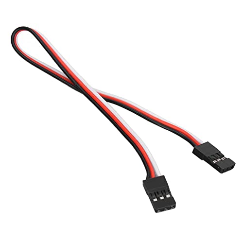 Servo Extension Cable 3 Pin Brass Core High Conductivity Flexible Durable Wire for RC Cars Drones Helicopters Aircraft 10PCS Set (200mm Female to Female) - size: 200mm female to female