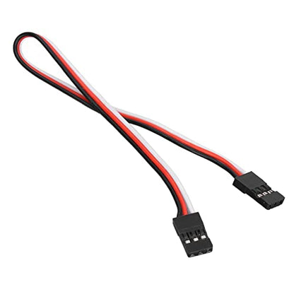 Servo Extension Cable 3 Pin Brass Core High Conductivity Flexible Durable Wire for RC Cars Drones Helicopters Aircraft 10PCS Set (200mm Female to Female) - size: 200mm female to female