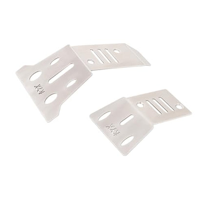 KYX Racing Stainless Steel Chassis Guard Skid Plate Guard Upgrades Parts Accessories for 1/14 RC Car ARRMA Mojave Grom Mega