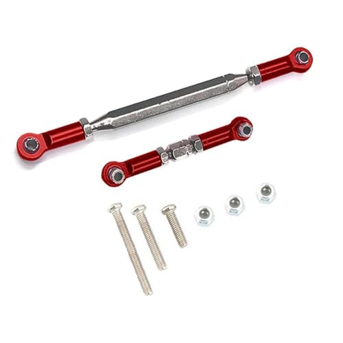 Compatible with MN for D90 for D99 for MN-90 for FJ-45 for 1/12 RC Car Crawler Metal Adjustable Steering Linkage Servo Link Pull Rod Turnbuckle RC Car Repair Kit