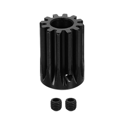 uxcell 1.5 Mod 12T Spur Gear 10mm Bore, 1045 Steel Pinion Gear Black Surface Treatment, 20°Pressure Angle, for Spur Rack and RC Model Car or Motor DIY - size: 1.5 Mod 12T, 10mm