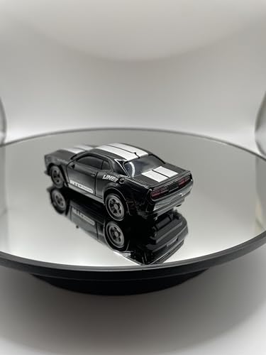 Mini RC Drift Car 1:64 Scale, Remote Control Car with LED Lights & 2-Speed Modes, Upgraded 2.4G Wireless Radio Remote Control for Multi-Users Challenge (Black) - color: Black