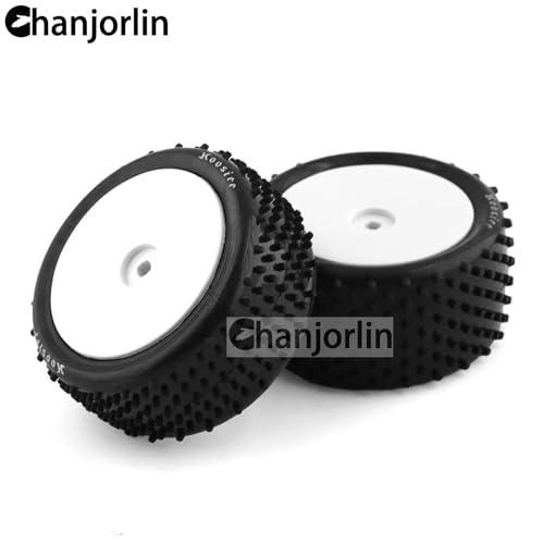 1/10 RC Off Road Front and Rear Tires and Wheels Rims 12mm Hex Racing Tyres For 1:10 Scale Buggy Car Tamiya TD4 TT-02B DF-02 Serpent Spyder SRX2 SRX4 XRAY XB2 Tekno EB410 yokomo yz4 4PCS