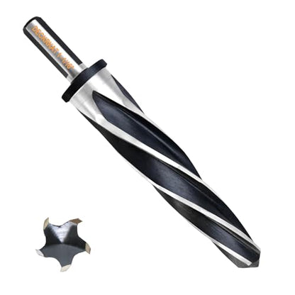 1-1/16" Reamer Drill Bit for Metal, M2 HSS Taper Reamer for Steel, Alloy, Wood, Plastic to Align, Enlarge Holes – 5-Spiral Flutes,1/2"Non-Slip Shank, 27mm Car Reamer, Bridge Construction Reamer. - size: 1-1/16"